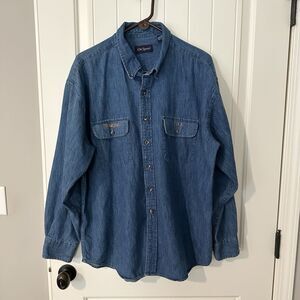 Vintage Tennessee Volunteers Denim Button Down Shirt Vols Men’s Size XL